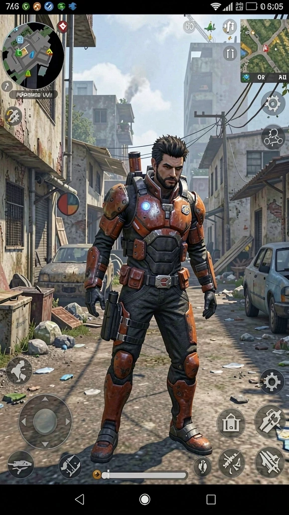 Screenshot menampilkan karakter utama dalam aksi.