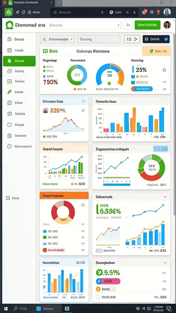 Tampilan dashboard pengguna yang intuitif dan menarik.