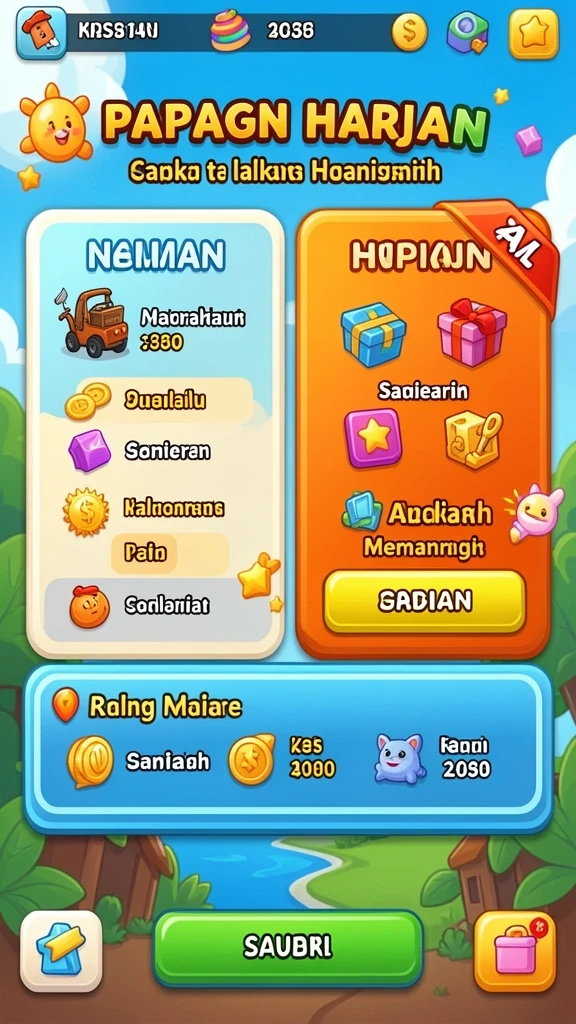 Tampilan grafis yang menakjubkan dan penuh warna.