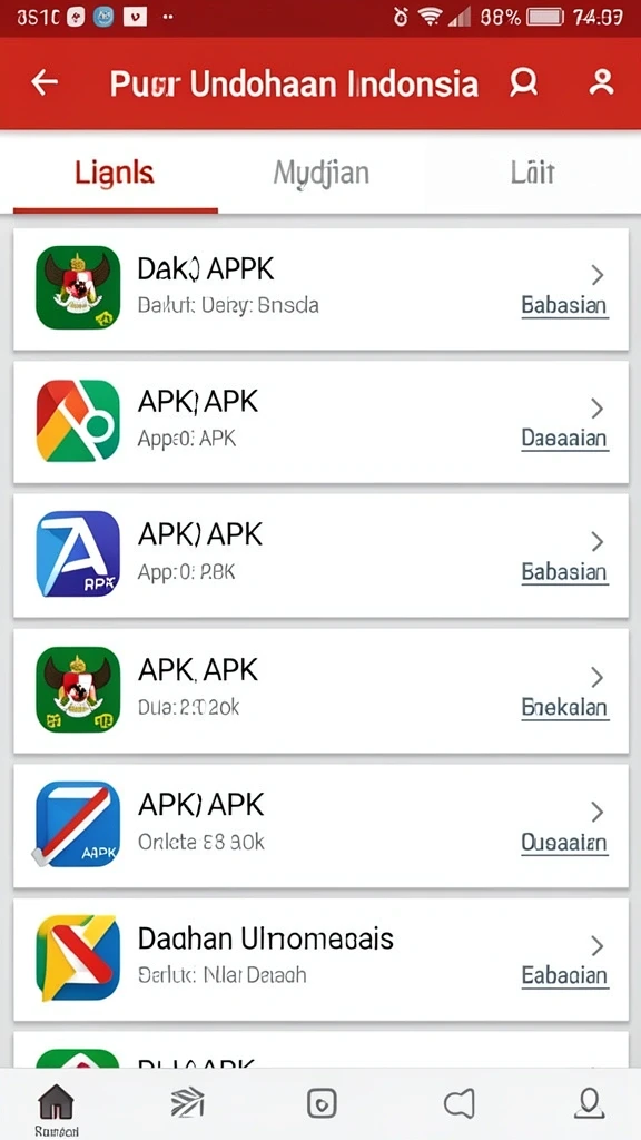 Tampilan antarmuka yang modern dan menarik.