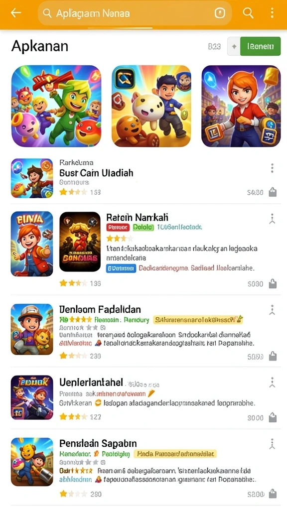 Tampilan antarmuka utama yang menarik dan ramah pengguna.