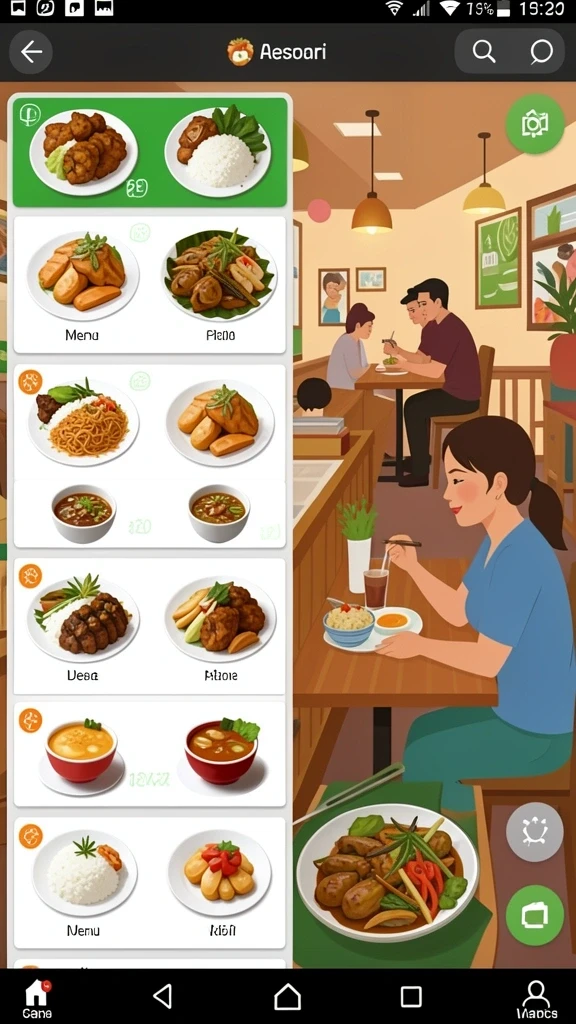 Screenshot menampilkan tampilan antarmuka yang menarik.