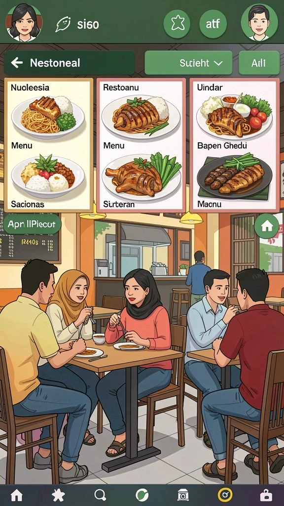Fitur komunitas yang memungkinkan interaksi antar pemain.