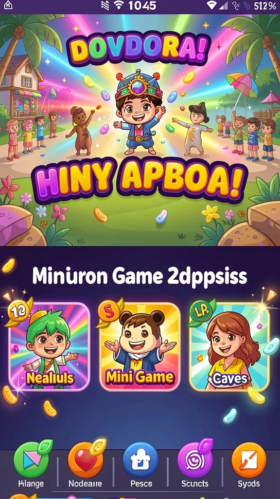 Tangkapan layar antarmuka game yang menarik.