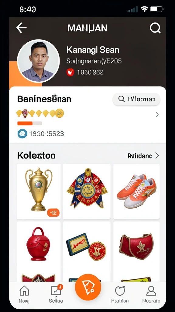 Fitur live chat untuk interaksi antar pemain.
