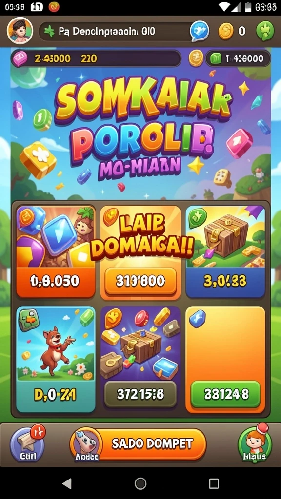 Gameplay yang seru dan menantang di setiap level.