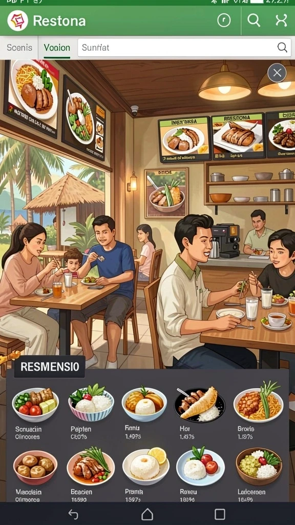 Tampilan antarmuka yang modern dan menarik.
