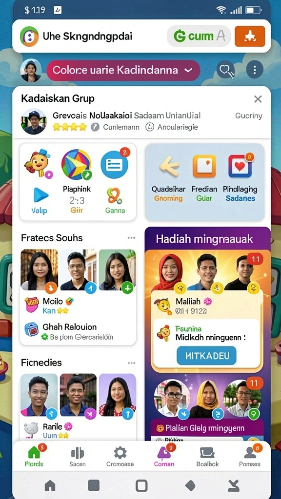 Cuplikan aksi seru dalam permainan.