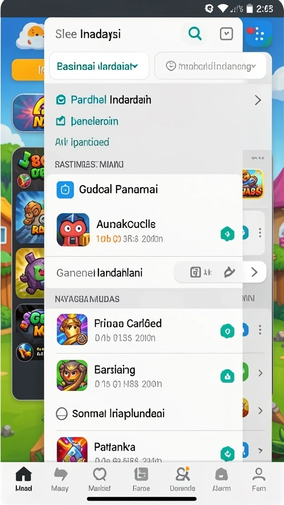 Tampilan dashboard utama yang menarik.