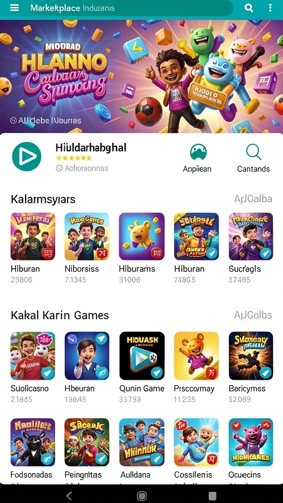 Tampilan menu utama yang estetis dan intuitif.