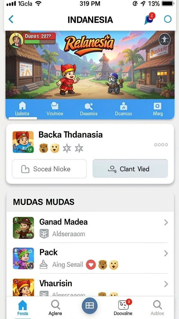 Karakter dengan desain yang unik dan menarik.