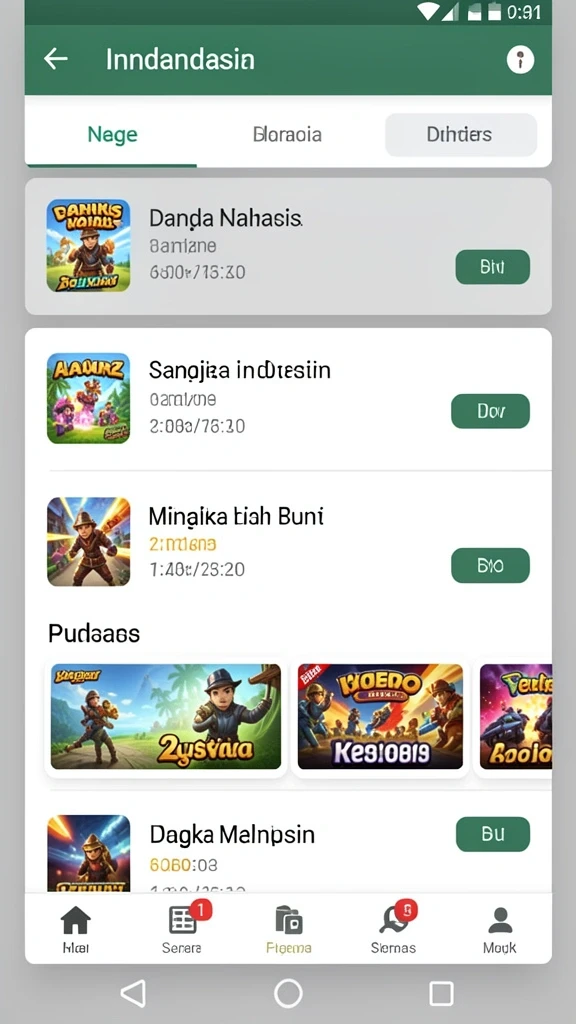 Tampilan antarmuka yang menarik dan user-friendly.