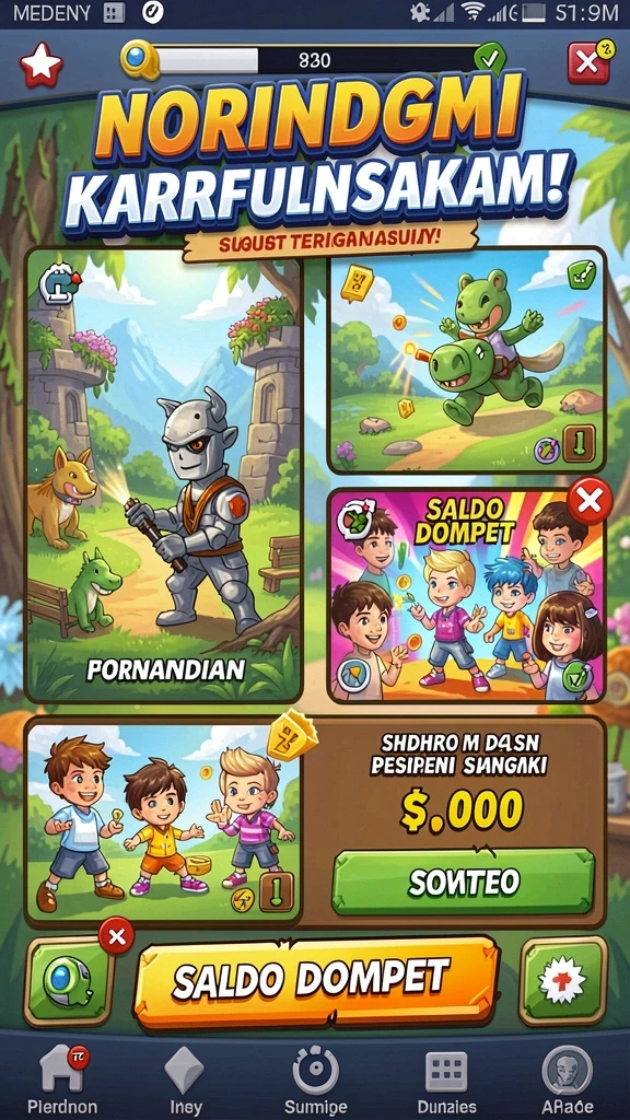Aktivitas sosial yang seru di dalam game.