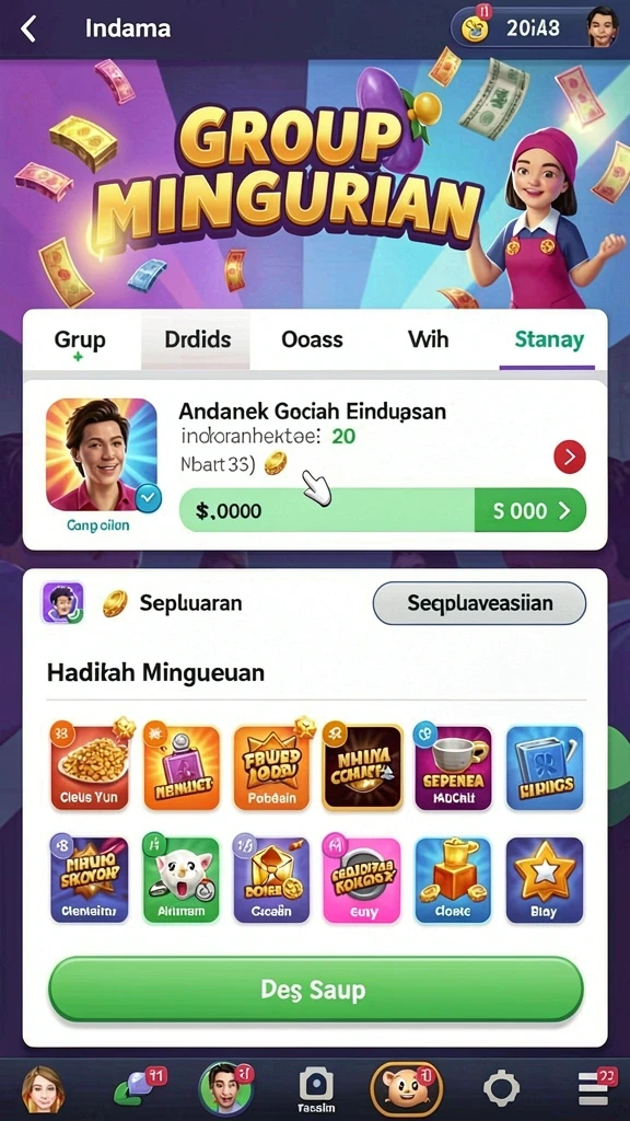 Tampilan antarmuka yang intuitif dan menarik.