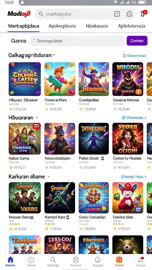 Tangkapan layar dari fitur upgrade karakter yang inovatif.