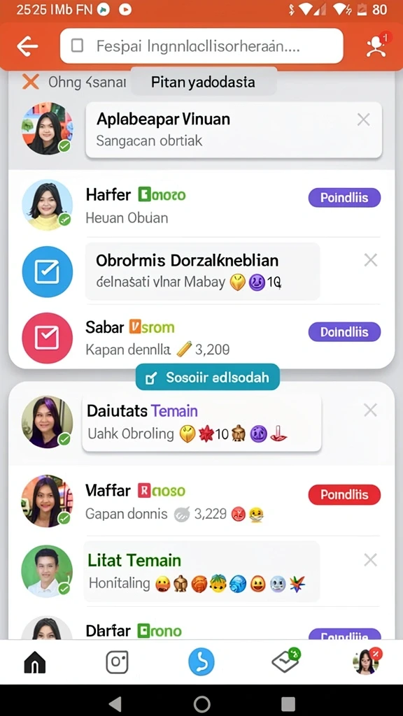 Fitur multiplayer yang memungkinkan interaksi antar pemain.