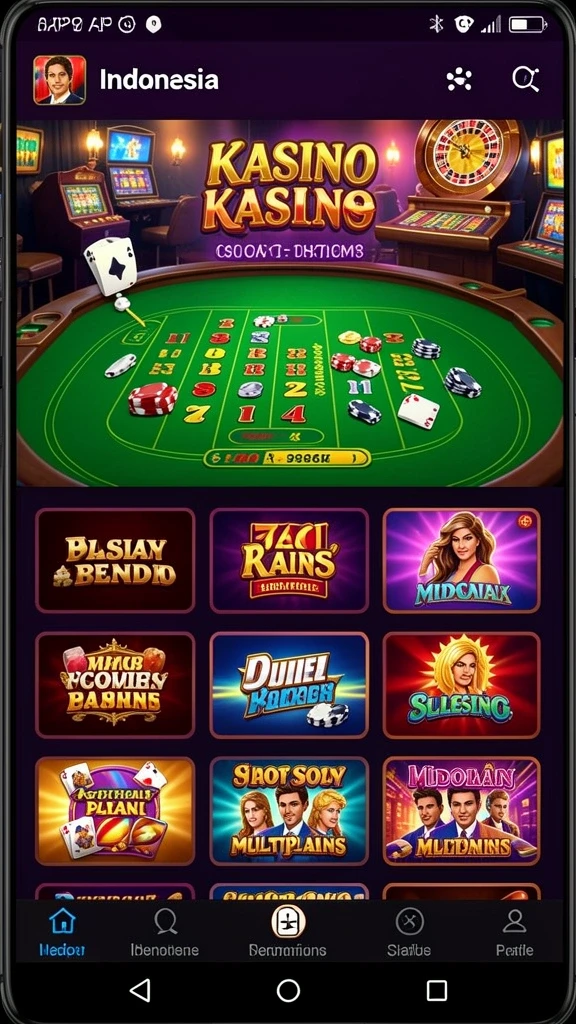 Tampilan awal game yang menarik dan intuitif.