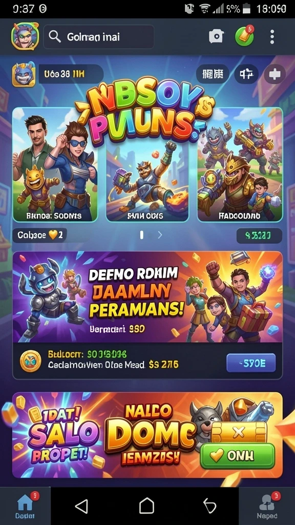 Karakter dengan berbagai kemampuan unik yang dapat dipilih.